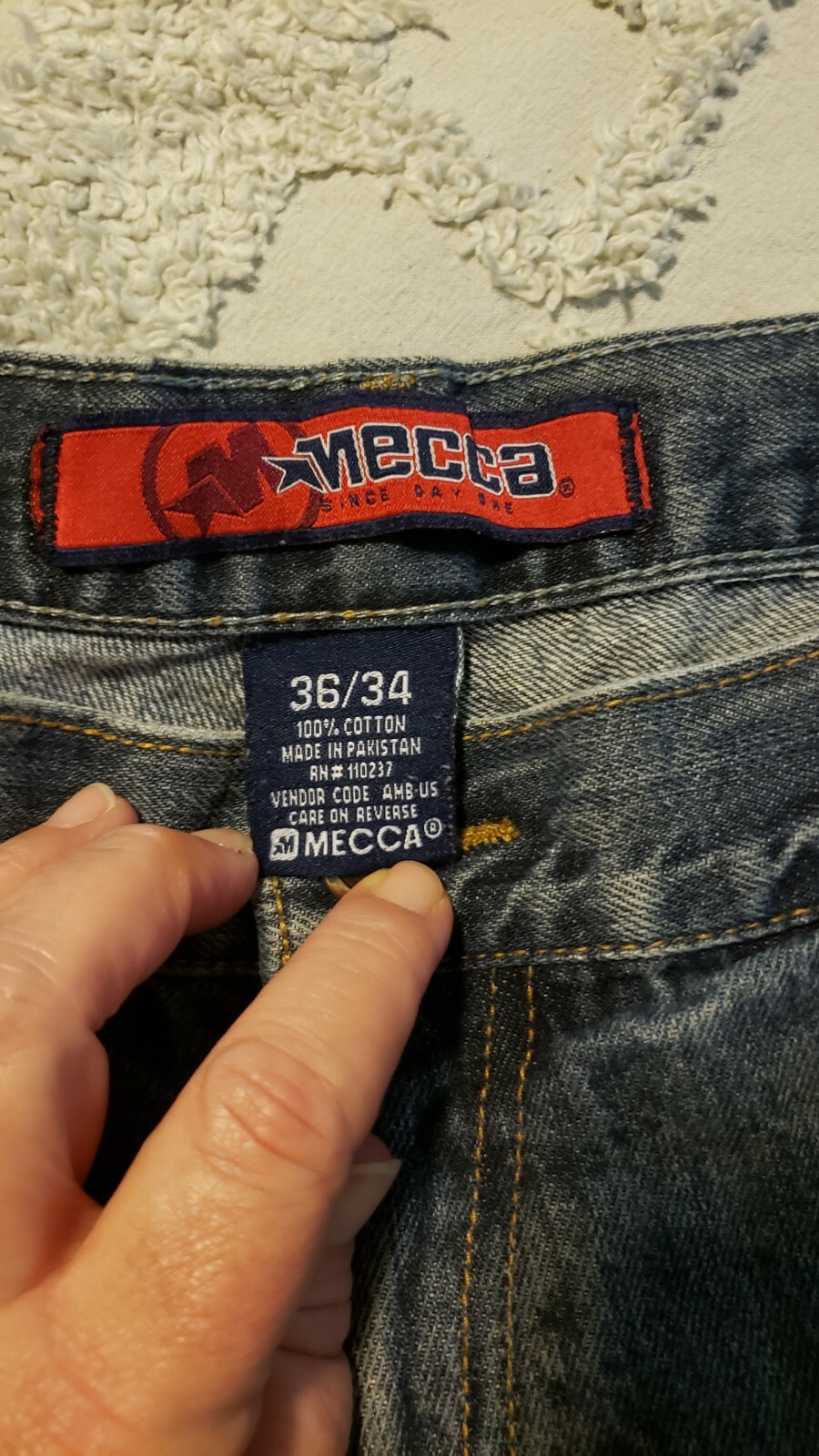 Джинсы Mecca Men's Jeans Sz 36/34 